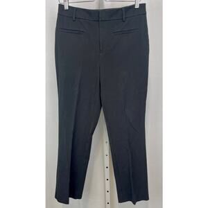 MAEVE Anthropologie The Essential Slim Kick Flare Ankle Pants Black Size 8